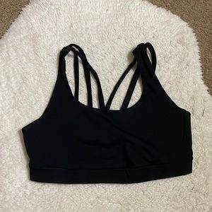 Lululemon energy bra exhale mesh black sports bra, fits like size 8